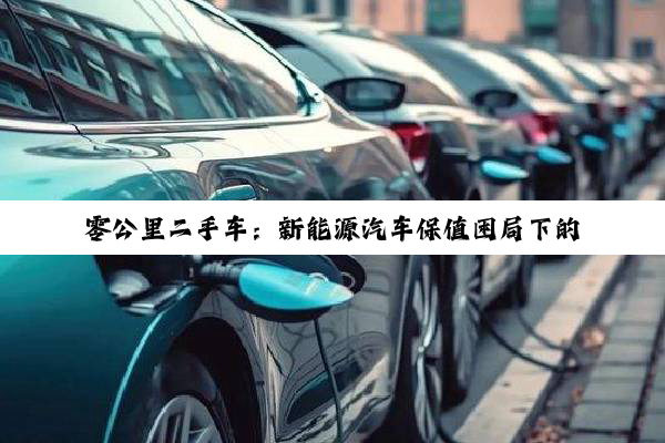 零公里二手车：新能源汽车保值困局下的行业畸变
