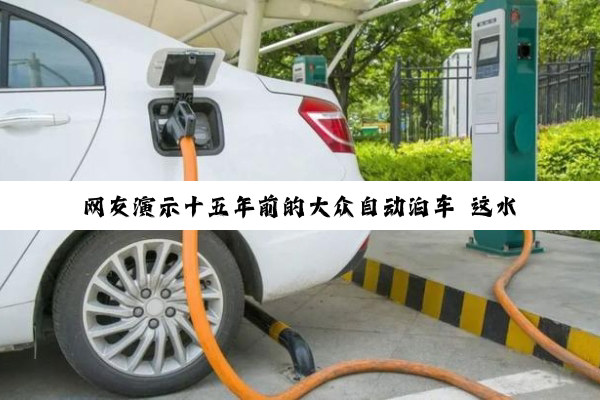 网友演示十五年前的大众自动泊车 这水平你觉得怎么样