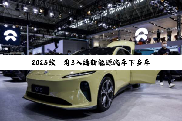 2025款钇为3入选新能源汽车下乡车型目录，助力城乡出行升级