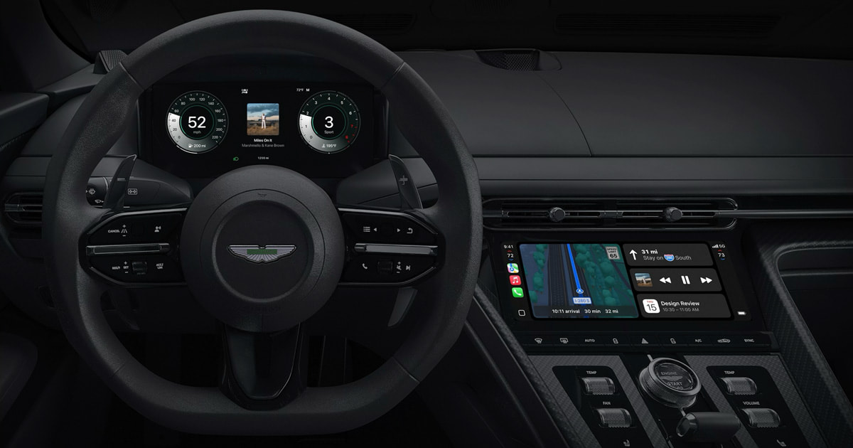 苹果发布CarPlay Ultra，阿斯顿·马丁率先采用